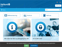 Tablet Screenshot of hafslundnett.no